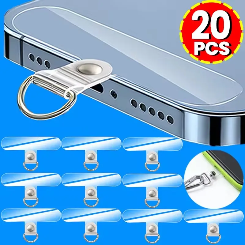 Phone Accessories Android - Uniwersalne Przezroczyste Odczepiane Klipsy do Smyczy