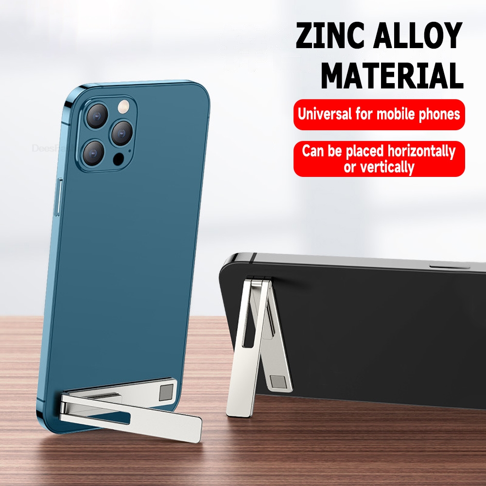 Desk Phone Stand - Metalowy Stalowy Składany Uchwyt na Telefon