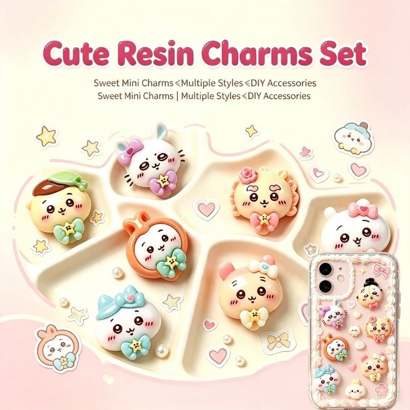 Phone Accessories Clipart - 20 sztuk - CHIIKAWA DIY ozdoby