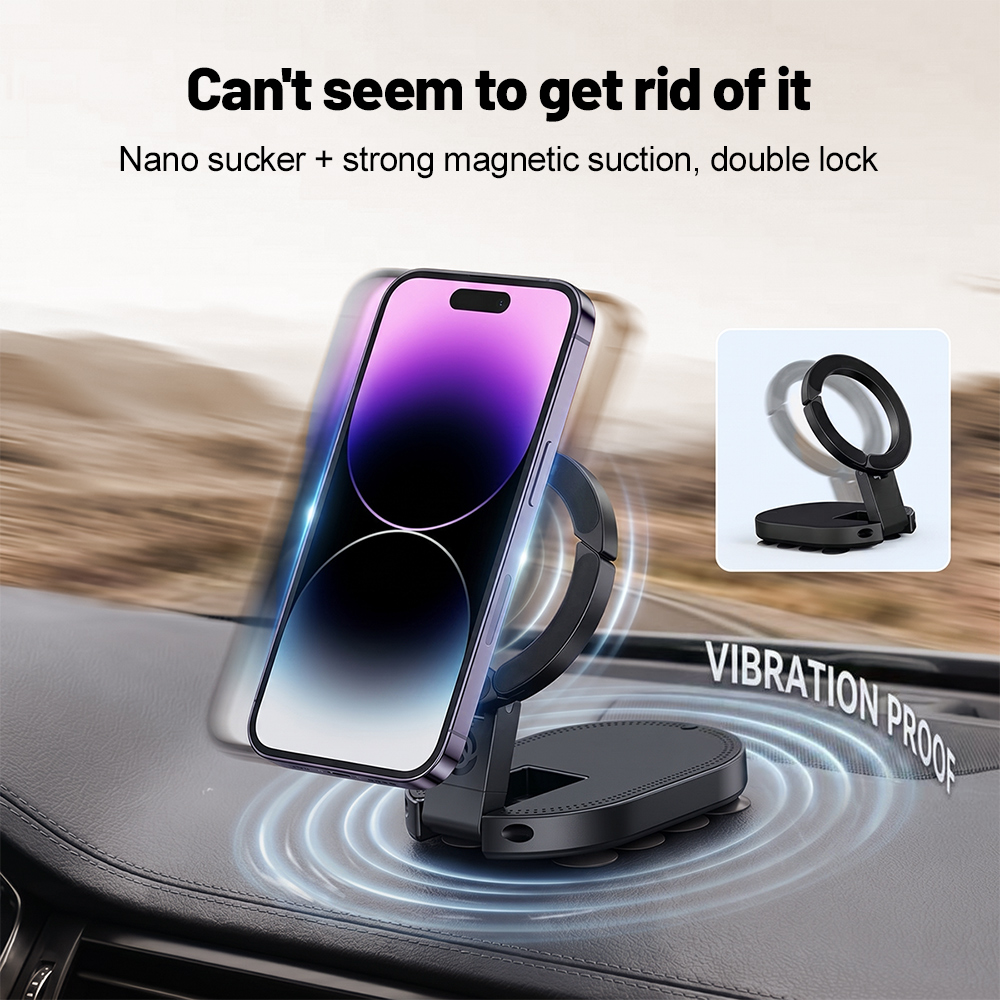 Phone Accessories For Travel - 360 ° Obrotowy uchwyt magnetyczny na