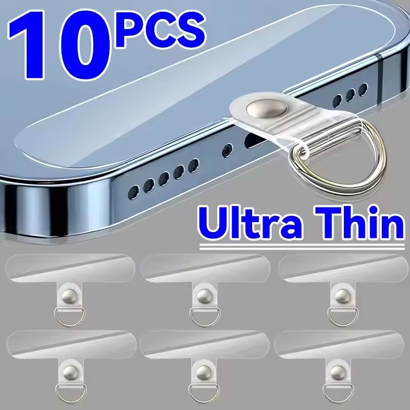 Phone Accessories Android - Uniwersalne Przezroczyste Odpinane Klipsy do Smyczy