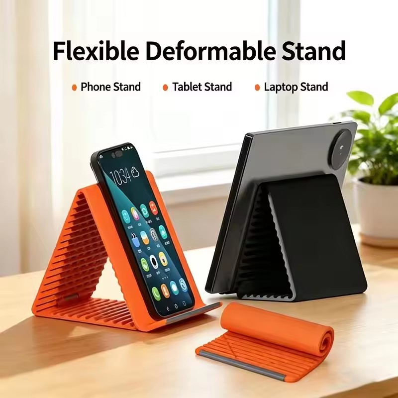 Phone Accessories For Travel - Uniwersalny, przenośny silikonowy stojak na telefon,