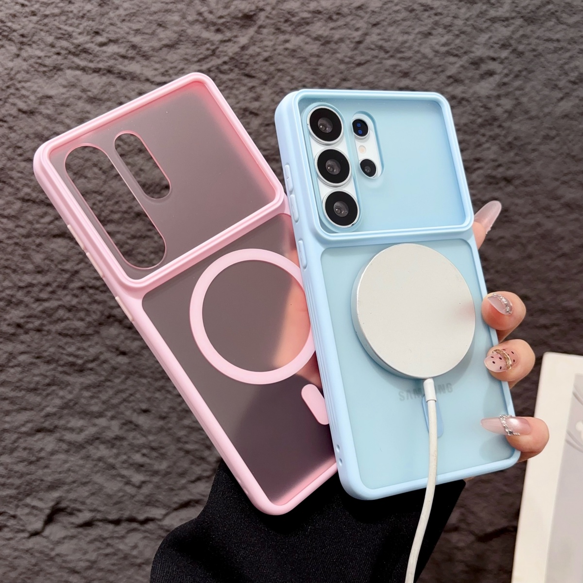 Magsafe Wireless Charger - Etui na telefon Candy Color Macaron