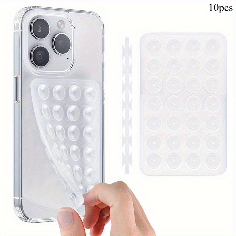 Desk Phone Stand - 10 szt. Dwustronnych silikonowych uchwytów na