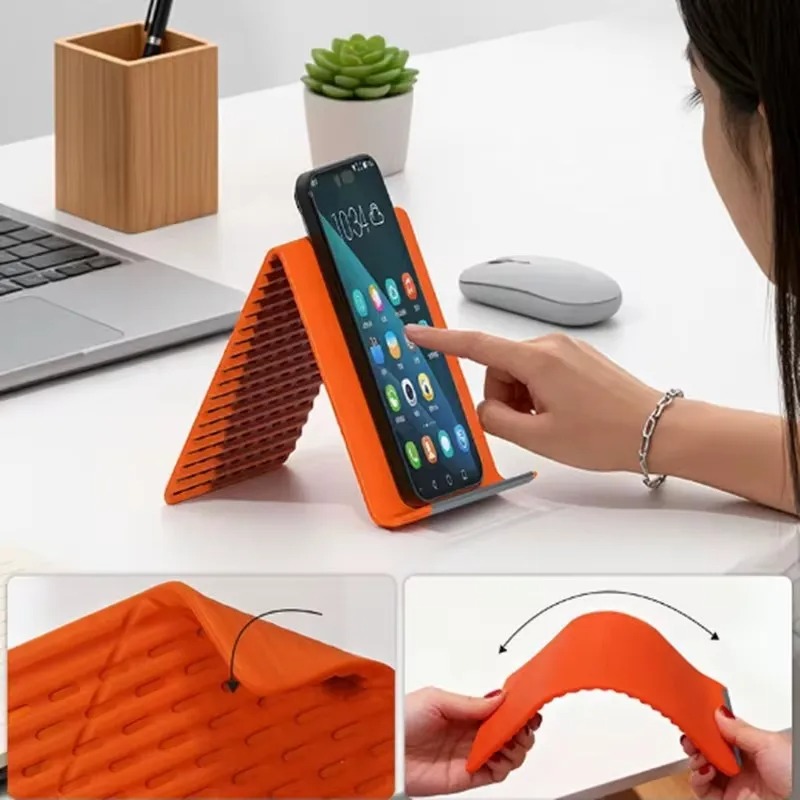 Elastyczny, składany silikonow – Desk Phone Stand recenzja i cena