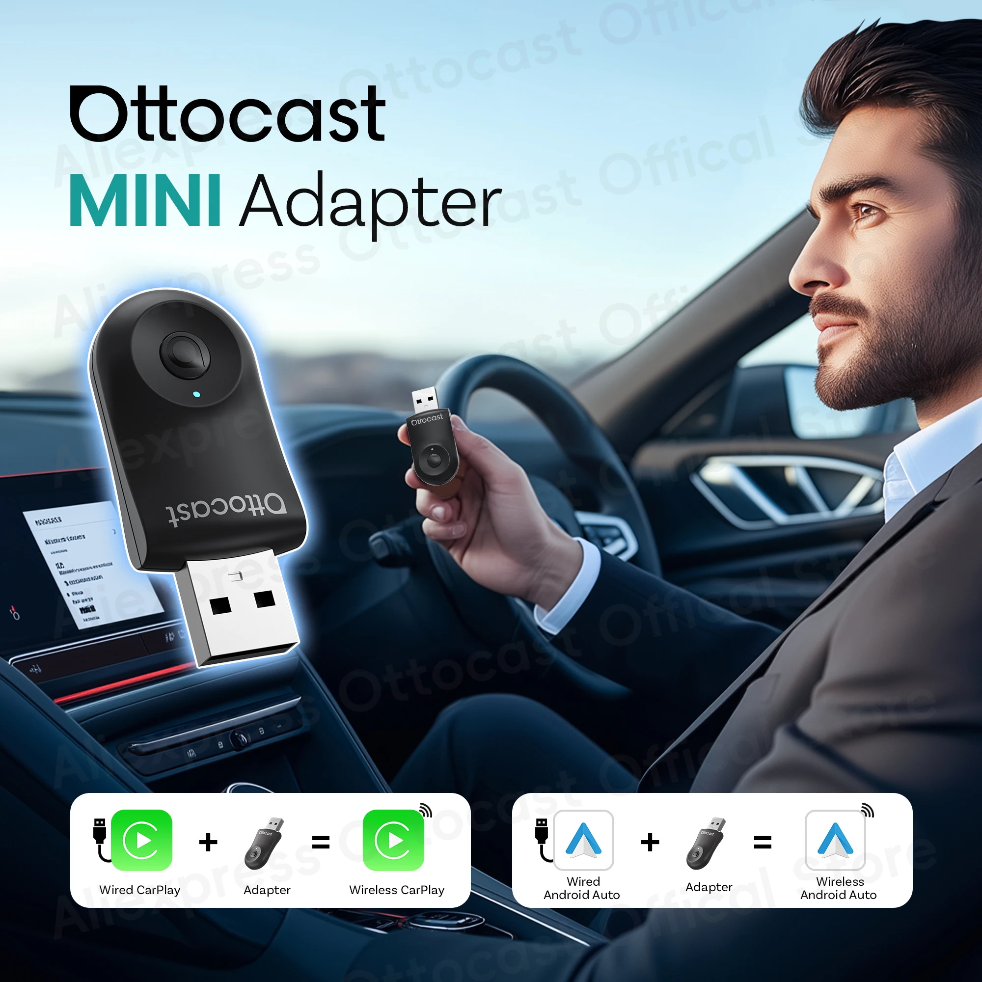 Adapter bezprzewodowy OTTOCAST – Phone Accessories Android recenzja i cena